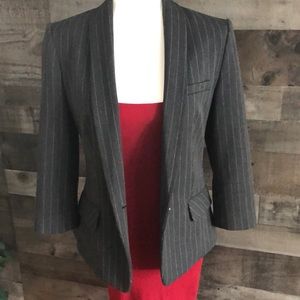 Express Fitted Blazer w/ Pinstripes